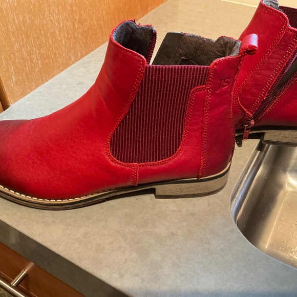 Josef Seibel Berlina red leather booties Eu 40 - Picture 4 of 7